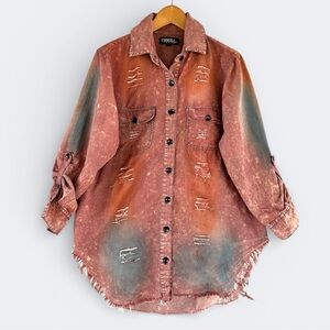 🎉5 for $45🎉 Thrill shirt top distressed size L